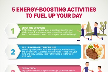 [Infographic] 5 Energy-boosting Activities to Fuel Up Your Day