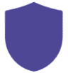 Purple shield icon - Protect Better